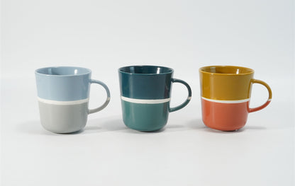 Hancai Large Three Tone Color Glaze Mug