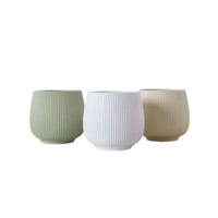 Hancai Modern Handmade Ball Shape Ceramic Flower Pot Morandi Color Ins for Home Table or Garden Decor Floral Decorative Plant Pot