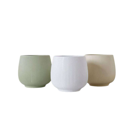 Hancai Modern Handmade Ball Shape Ceramic Flower Pot Morandi Color Ins for Home Table or Garden Decor Floral Decorative Plant Pot