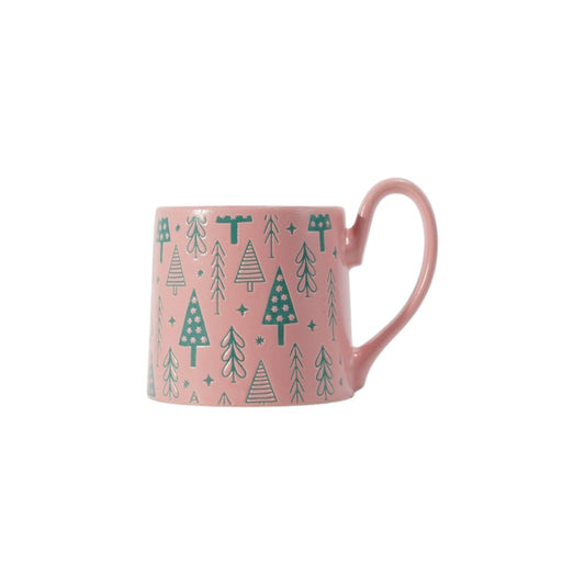 Hancai Colour glzae mug with silk screen