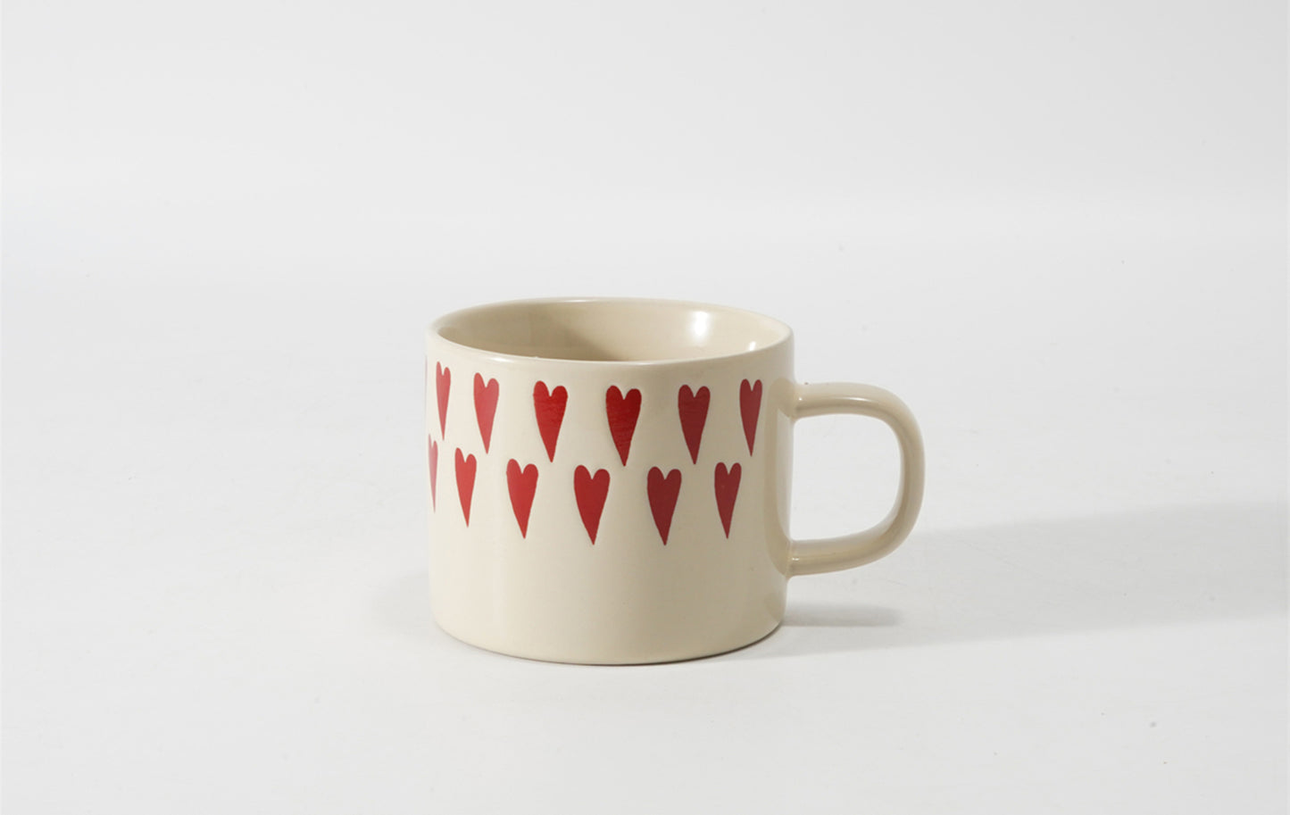 Hancai Colour glaze mug with silk screen