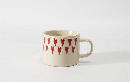 Hancai Colour glaze mug with silk screen