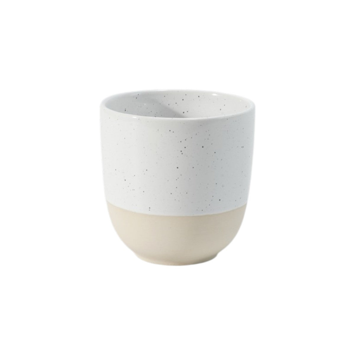 Hancai Unglazed foot Colour Glaze Handleless Mug with Speckle