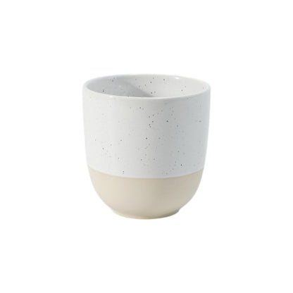 Hancai Unglazed foot Colour Glaze Handleless Mug with Speckle