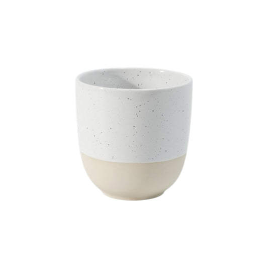 Hancai Unglazed foot Colour Glaze Handleless Mug with Speckle
