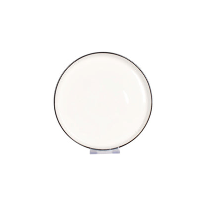 Hancai Stoneware Color Glazed Dinnerware sets with black edge