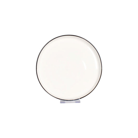 Hancai Stoneware Color Glazed Dinnerware sets with black edge
