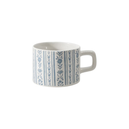 Hancai Colour glaze mug with silk screen