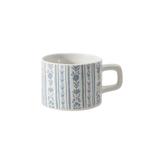 Hancai Colour glaze mug with silk screen