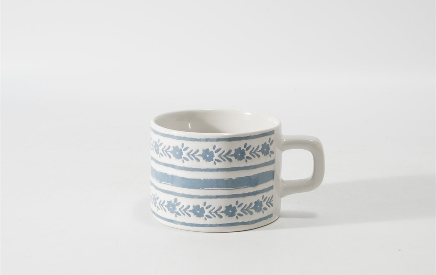 Hancai Colour glaze mug with silk screen