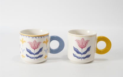 Hancai Decal mug with dipped handle
