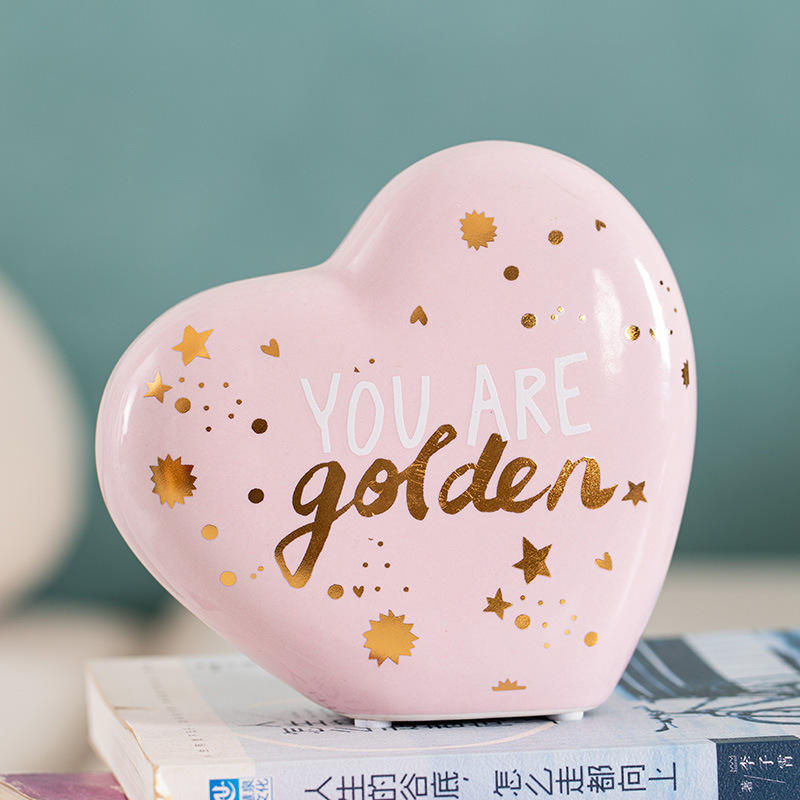 Hancai OEM Custom Ceramic Piggy Bank Creative Shape Money Box for Gift Home Decor Ceramic Coin Bank for Kids and Adults