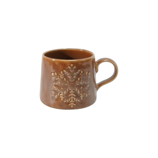 Hancai Embossed Reactive Glaze Mug