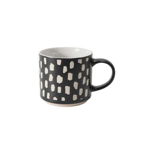 Hancai Unglazed foot color glaze silk screen mug
