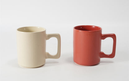 Hancai Embossed Color Glaze Mug