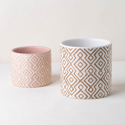 Hancai Home Decor Porcelain Flower Pots & Planters Ceramic Plant Pots Garden Pot
