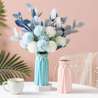 Hancai Nordic Modern Ceramic Origami Hydroponic Vase Soft Decoration for Living Room or Home Desktop Direct Supply