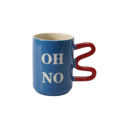 Hancai Genz color glaze mug with silk screen
