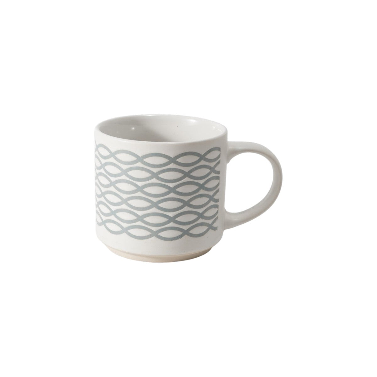 Hancai Unglazed foot color glaze silk screen mug