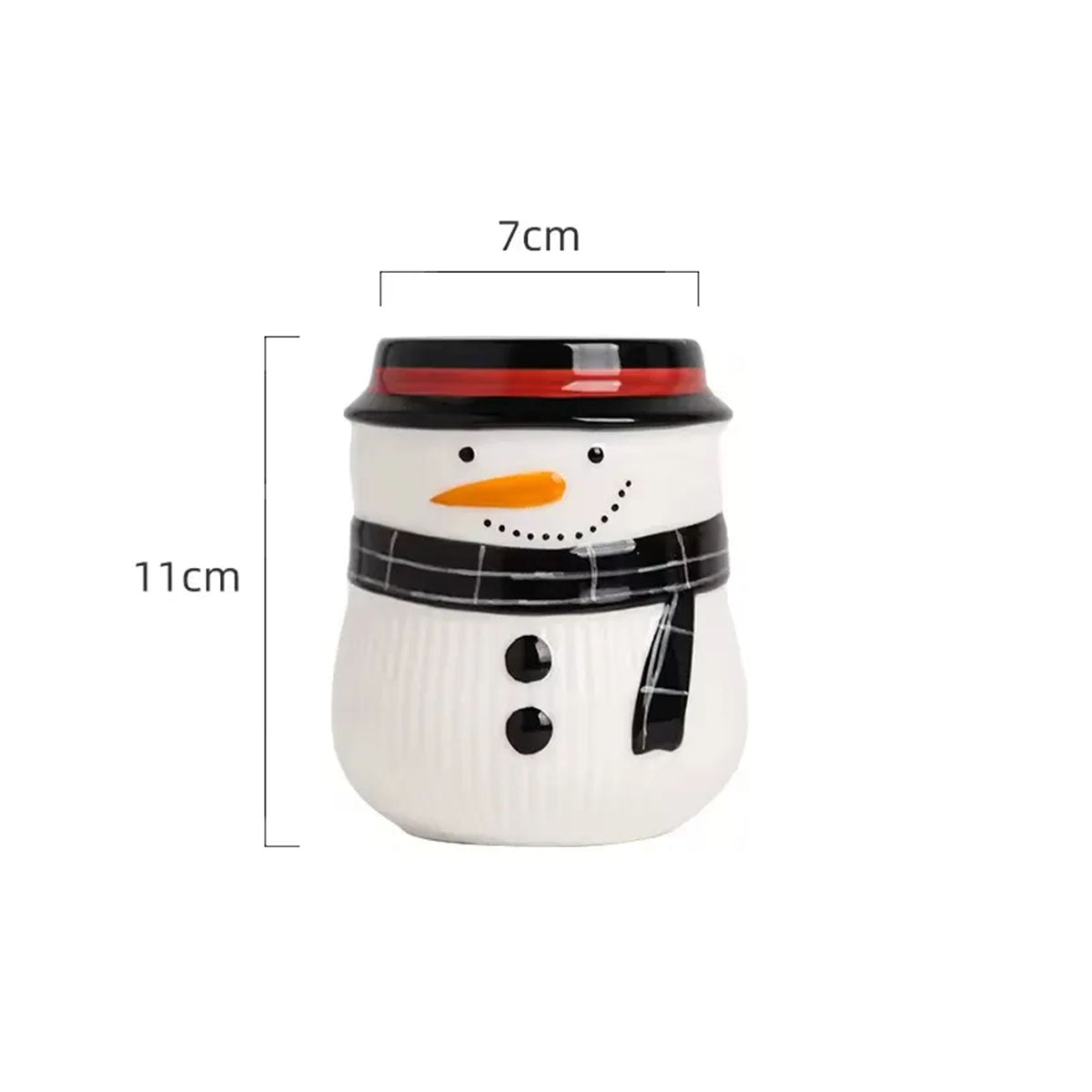 Christmas Decoration Unique Design Ceramic Candle Vessel Fancy Santa Claus Empty Custom Candle Jar with Lid