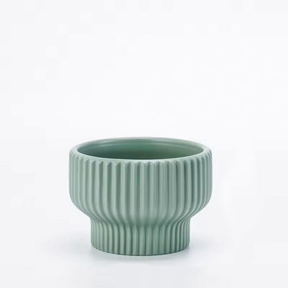 Hancai Flower pot Ceramic Simple Breathable Orchid Gardening Potted Plant Factory Wholesale