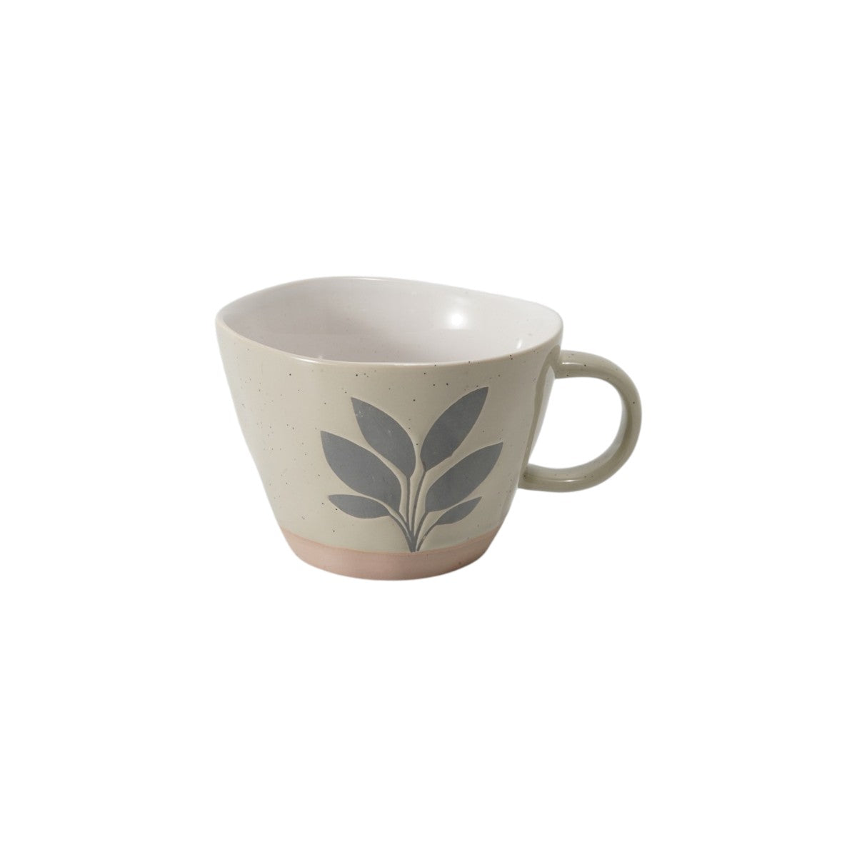Hancai Unglaze foot color glaze mug with silk screen