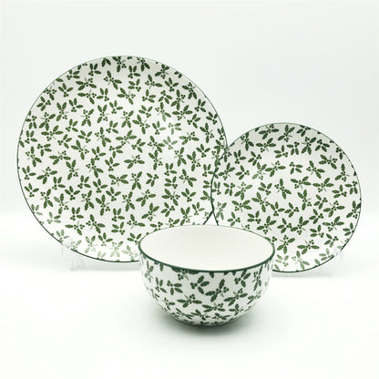 Hancai White Dinnerware with Decal