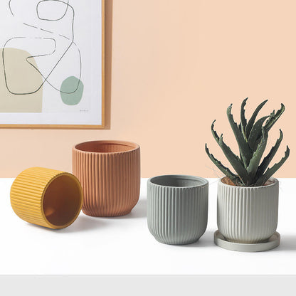 Hancai Wholesale Small Succulent Ceramic Plant Flower Planter Pot for Indoor Plants