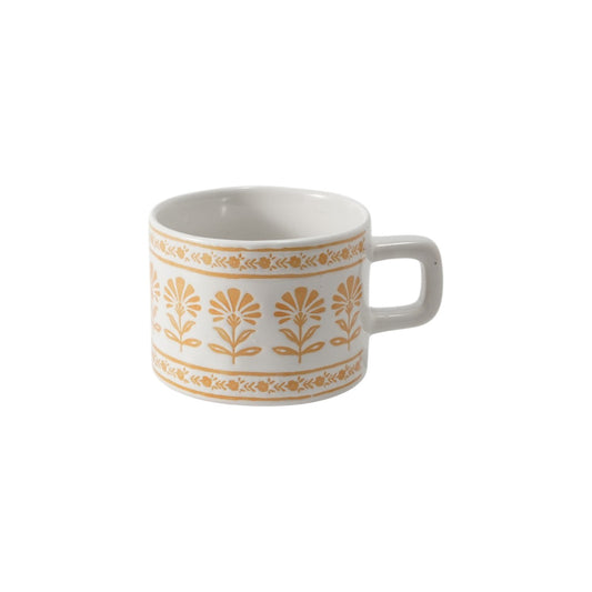 Hancai Colour glaze mug with silk screen
