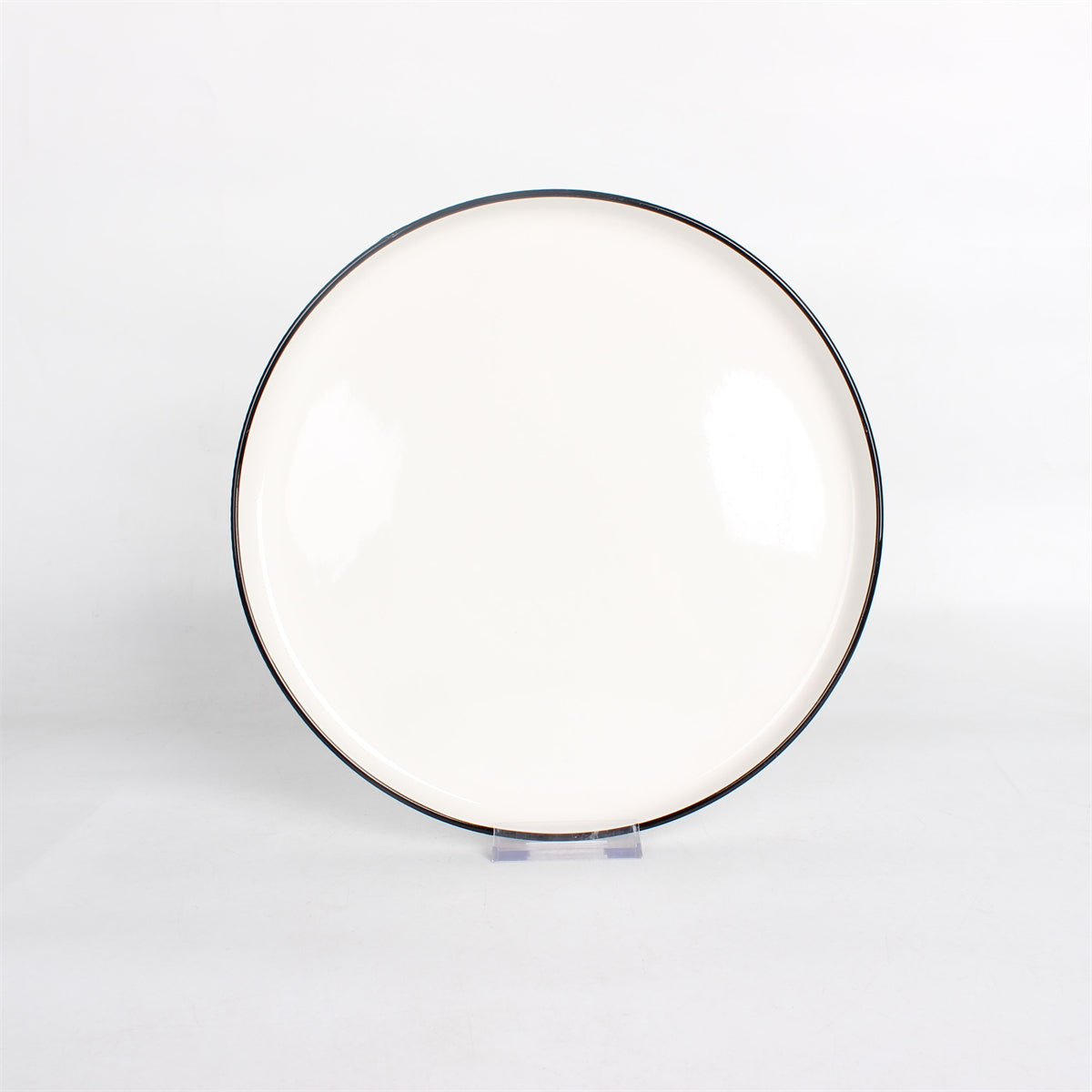 Hancai Stoneware Color Glazed Dinnerware sets with black edge