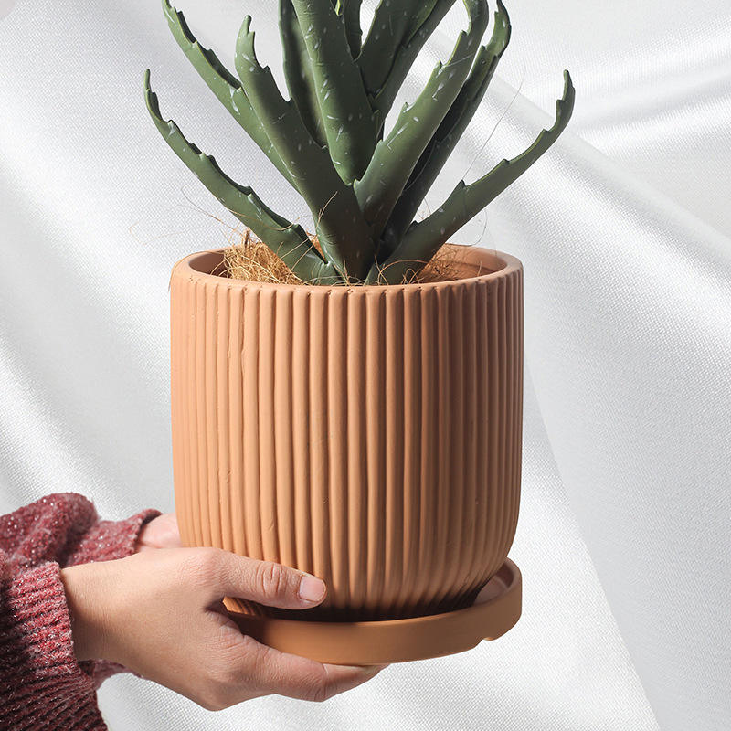 Hancai Wholesale Small Succulent Ceramic Plant Flower Planter Pot for Indoor Plants