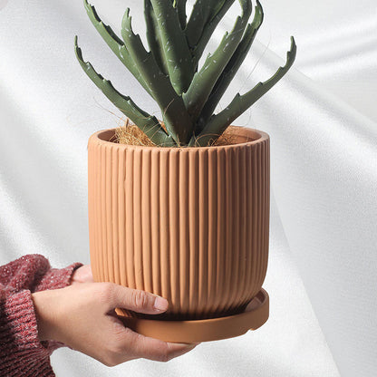 Hancai Wholesale Small Succulent Ceramic Plant Flower Planter Pot for Indoor Plants