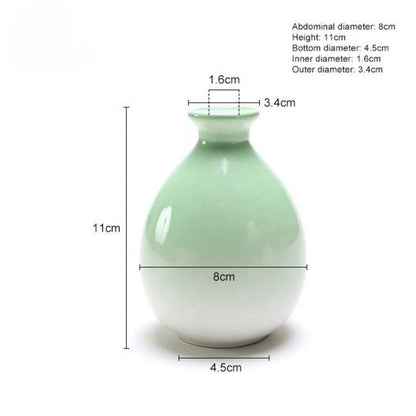 Hancai 250ml Chinese Style Colorful Wine Pot Household Ceramic Wine Bottle With Cork Stopper