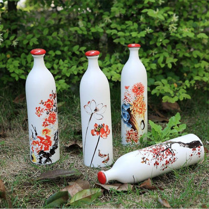 Hancai Ceramic Wine Bottle Creative Home-Use Liquor Bottle Custom-Made Handmade Private Customization