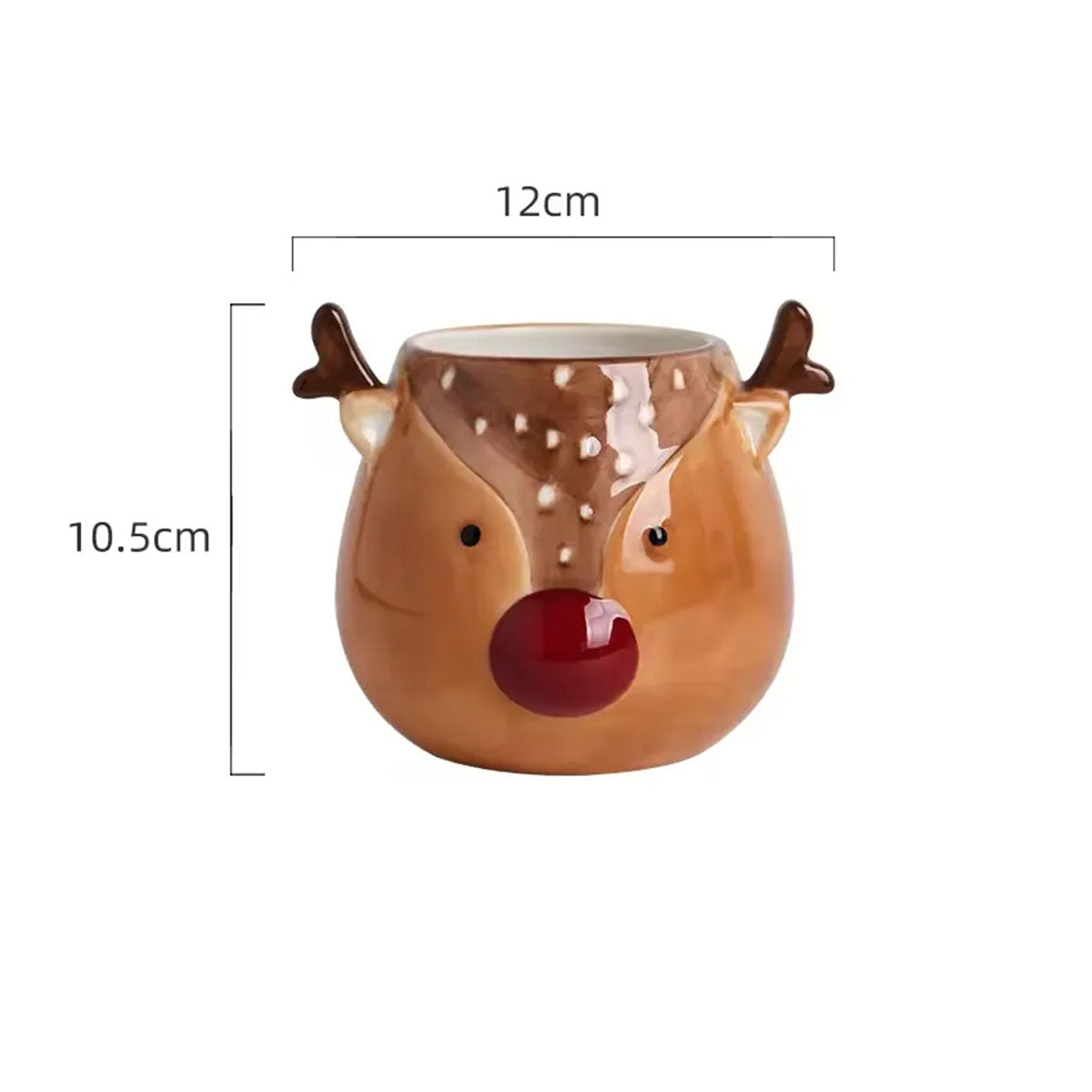 Christmas Decoration Unique Design Ceramic Candle Vessel Fancy Santa Claus Empty Custom Candle Jar with Lid