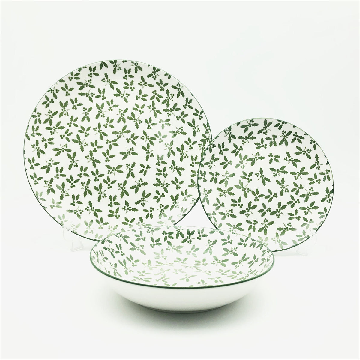 Hancai White Dinnerware with Decal
