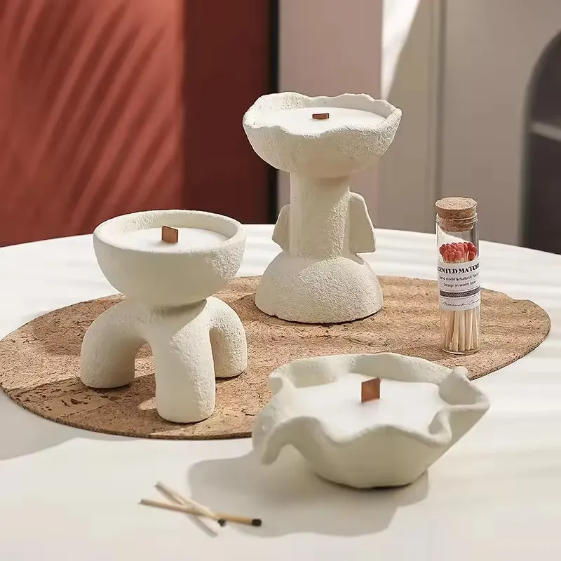 Unique Handmade Ceramic Scented Candle Jars Artistic Home Decor Large Candle Jar