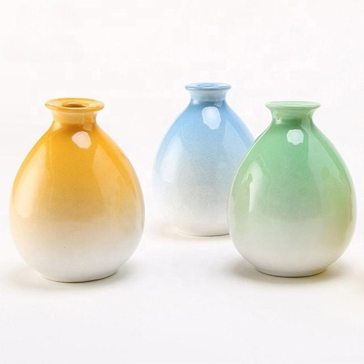 Hancai 250ml Chinese Style Colorful Wine Pot Household Ceramic Wine Bottle With Cork Stopper