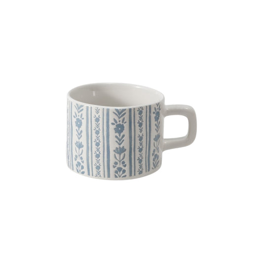 Hancai Colour glaze mug with silk screen