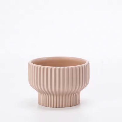 Hancai Flower pot Ceramic Simple Breathable Orchid Gardening Potted Plant Factory Wholesale