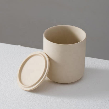 Hancai  Customized Ceramic Candle Vessel Ceramic Home Decoration Candle Jars for Christmas