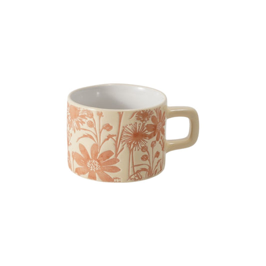 Hancai Colour glaze mug with silk screen