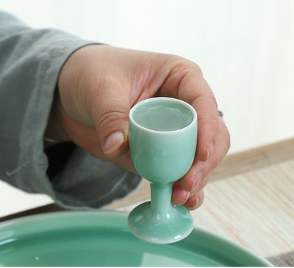 Hancai Unique Shape Ceramic Wine Bottle Set