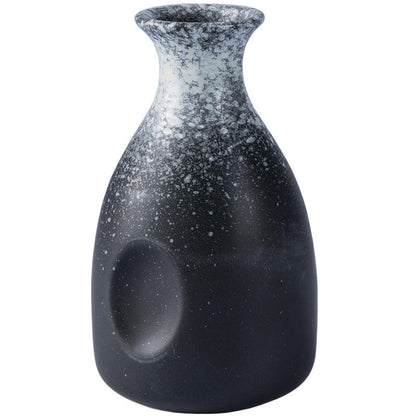 Hancai Ceramics Wine Bottle Water Ware Black Flower 300ML Cup Porcelain Sake Japanese Bar Decoration Household Kitchen Supplies Drinkware