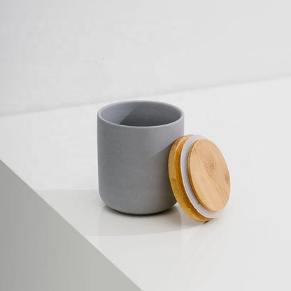 Hancai  Customized Ceramic Candle Vessel Ceramic Home Decoration Candle Jars for Christmas