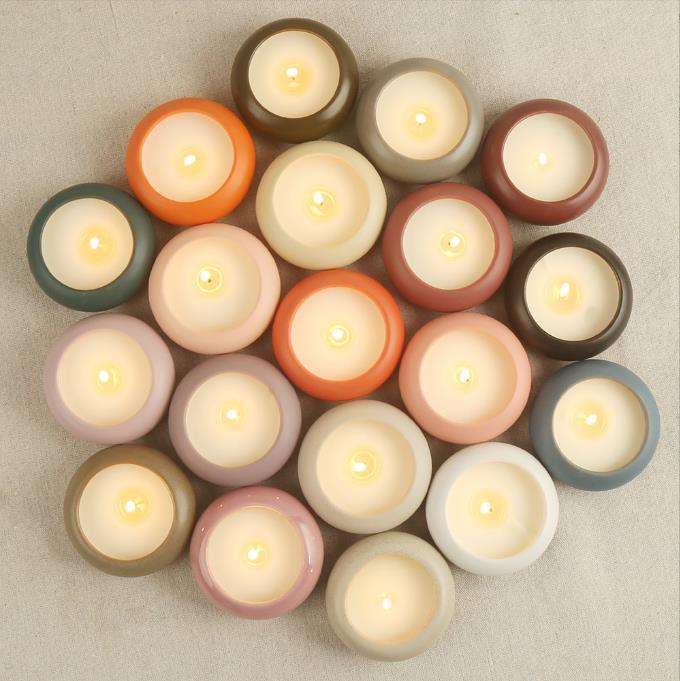 Hancai Wholesale Modern Ceramic Candle Vessels for Christmas Home & Wedding Decor-Eco-Friendly Container Jars