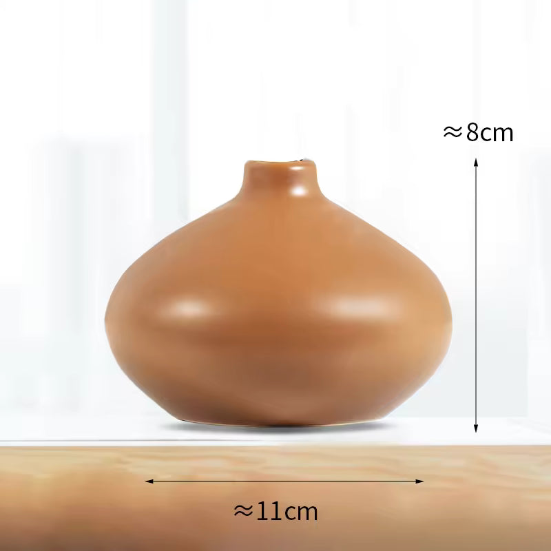 Hancai Bunte Porzellan Knospen-Kunst Blumen Vase Moderne Heim Hochzeit Tischdekoration Keramikvasen