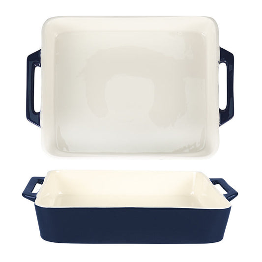 Hancai Custom Kitchen Bakeware Set Rectangular Casserole Stoneware Baking Tray Oven Ceramic Baking Dishes