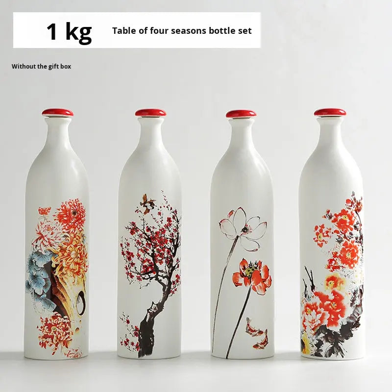 Hancai Ceramic Wine Bottle Creative Home-Use Liquor Bottle Custom-Made Handmade Private Customization