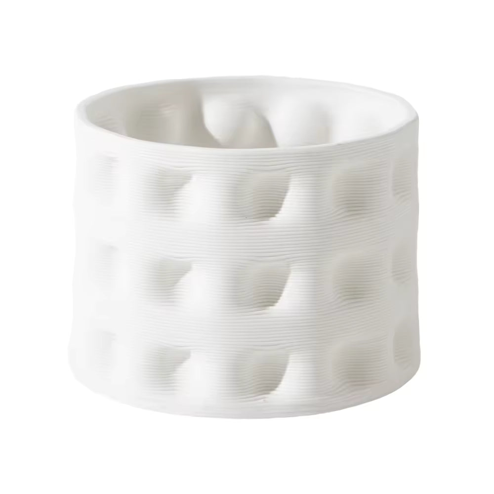 Hancai  Living Minimalist Ceramic Candle Holder Cylinder Ceramic Home Decor Custom Candle Jars